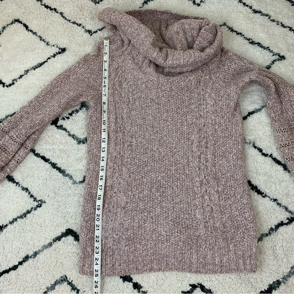 Anthropologie Sleeping on Snow Pink Off Shoulder sweater - Picture 8 of 10
